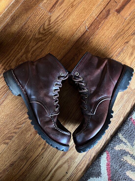 Red Wing 4183 Classic Moc 6” Boot — Size 9.5 D — Oxblood — Made in USA main image 8